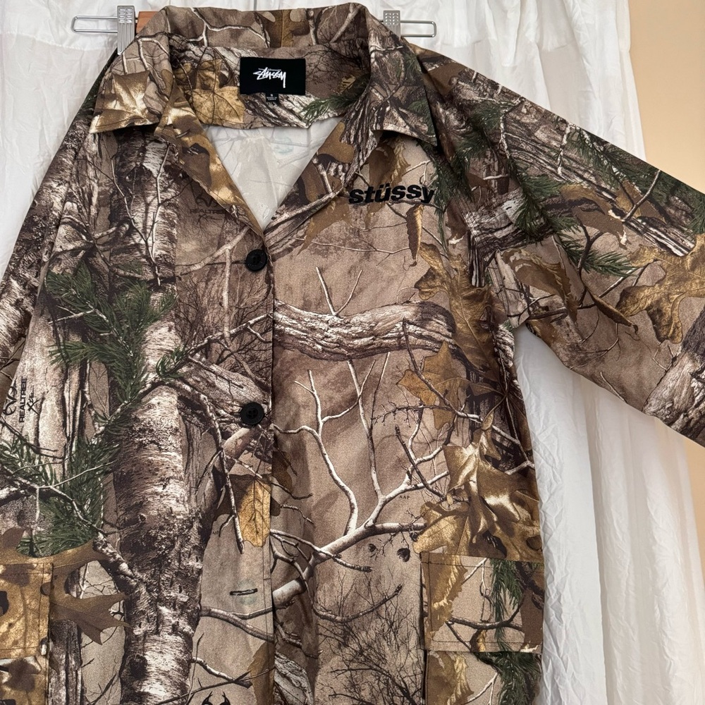 Stussy Real Tree trench coat